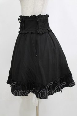 画像2: DearMyLove / ハートビジューリボンレースアップフリルスカート 3L ブラック H-26-02-05-1029-EL-SK-NS-ZH