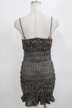 画像3: Bubbles / ギャザーシャギーワンピース M レオパード/ブラック H-26-02-05-1033-CA-OP-NS-ZH
