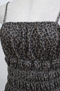 画像4: Bubbles / ギャザーシャギーワンピース M レオパード/ブラック H-26-02-05-1033-CA-OP-NS-ZH