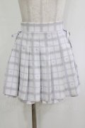 pium / piumハートチェックサイドリボンプリーツスカート Free グレー H-26-02-05-1035-0-SK-NS-ZH