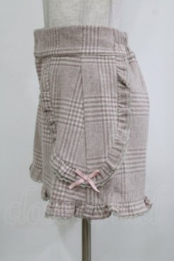 画像2: Honey Cinnamon / チェックフリルパンツ Free ピンク H-26-02-05-1036-LO-PA-NS-ZH