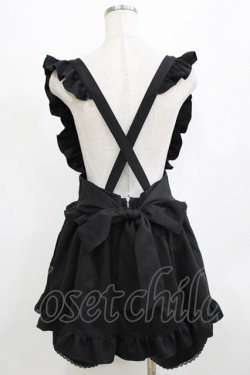 画像3: DearMyLove / ハートビジューフリルキュロット 3L ブラック H-26-02-05-1038-EL-SK-NS-ZH