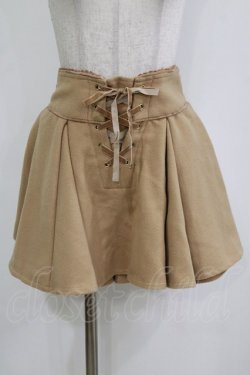 画像1: LIZ LISA / レースアップスカパン Free ベージュ H-26-02-05-1040-LO-SK-NS-ZH