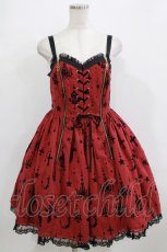 画像1: Angelic Pretty / Holy Lanternジャンパースカート Free ワイン H-26-02-05-1005-AP-OP-NS-ZH (1)