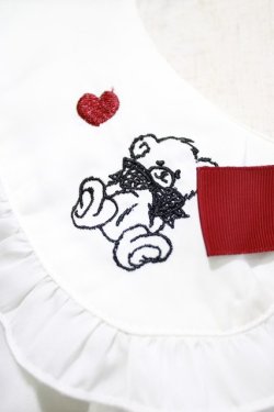 画像4: Amavel / シエスタハートベア刺繍入り くま耳付ブラウス Free オフ H-26-02-05-1049-CA-BL-NS-ZH