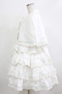 画像2: 苺睡醒（海外ロリータブランド） / ケープ付きワンピース XL オフ/サックス H-26-02-05-1001-PU-OP-NS-ZH