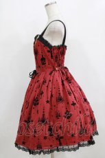 画像2: Angelic Pretty / Holy Lanternジャンパースカート Free ワイン H-26-02-05-1005-AP-OP-NS-ZH (2)