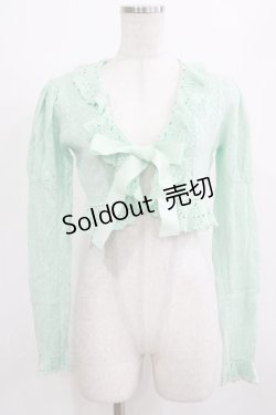 画像1: BABY,THE STARS SHINE BRIGHT / ハート透かし編みボレロ Free ミント H-26-02-05-1054-BA-TO-NS-ZH