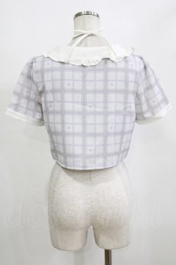 画像3: pium / piumハートチェックフリルカラートップス Free グレー H-26-02-05-1058-0-TO-NS-ZH