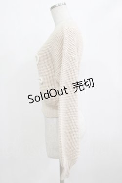 画像2: Darich / ロゴワッフルニットトップス Free ベージュ H-26-02-05-1060-LO-TO-NS-ZH