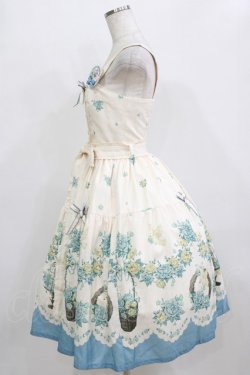 画像2: DreamWhale（海外ロリータブランド） / Flowers and Birdsジャンパースカート S アイボリー H-26-02-05-1006-PU-OP-NS-ZH