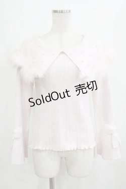 画像1: mellfy memory / Kiss the swan ニット M ピンク H-26-02-05-1064-0-TO-NS-ZH