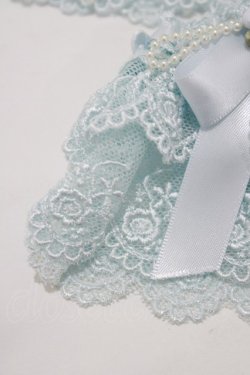 画像2: metamorphose / バラモチーフつきレースカフス  サックス H-26-02-05-1070-ME-AC-NS-ZH