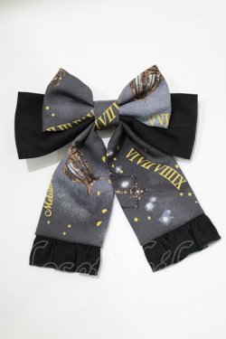 画像2: metamorphose / Clock Forest Night リボンクリップ  グレイッシュナイト(Grayish Night) H-26-02-05-1074-ME-AC-NS-ZH