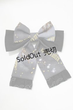 画像2: metamorphose / Clock Forest Night リボンクリップ  グレイッシュナイト(Grayish Night) H-26-02-05-1074-ME-AC-NS-ZH