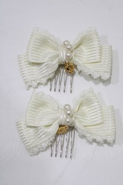 画像2: BABY,THE STARS SHINE BRIGHT / Lumiere eclatanteリボンコーム  生成り H-26-02-05-1075-BA-AC-NS-ZH