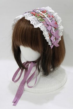 画像1: metamorphose / Strawberry Basket ヘッドドレス  ラベンダー H-26-02-05-1077-ME-AC-NS-ZH