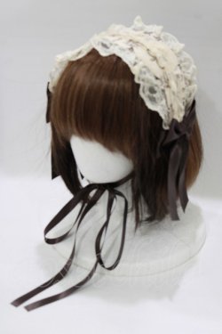 画像1: metamorphose / クラウンクロスヘッドドレス  生成り H-26-02-05-1078-ME-AC-NS-ZH