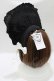画像2: MQ（海外ロリータブランド） / Labirinthe Doll 2.0ボンネット  ブラック H-26-02-05-1080-PU-AC-NS-ZH (2)