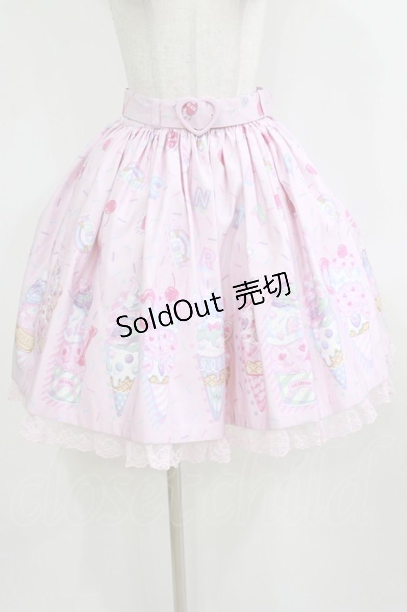 画像1: Angelic Pretty / Decoration Ice Creamスカート Free ピンク H-26-02-05-1010-AP-SK-NS-ZH (1)