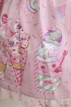 画像4: Angelic Pretty / Decoration Ice Creamスカート Free ピンク H-26-02-05-1010-AP-SK-NS-ZH