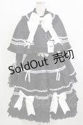 MQ（海外ロリータブランド） / Labirinthe Doll 2.0 ジャンパースカートセット XL ブラック H-26-02-05-1011-PU-OP-NS-ZH