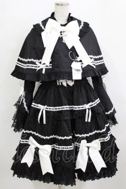 画像1: MQ（海外ロリータブランド） / Labirinthe Doll 2.0 ジャンパースカートセット XL ブラック H-26-02-05-1011-PU-OP-NS-ZH