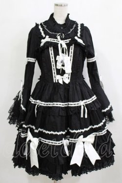 画像4: MQ（海外ロリータブランド） / Labirinthe Doll 2.0 ジャンパースカートセット XL ブラック H-26-02-05-1011-PU-OP-NS-ZH