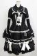 画像4: MQ（海外ロリータブランド） / Labirinthe Doll 2.0 ジャンパースカートセット XL ブラック H-26-02-05-1011-PU-OP-NS-ZH (4)