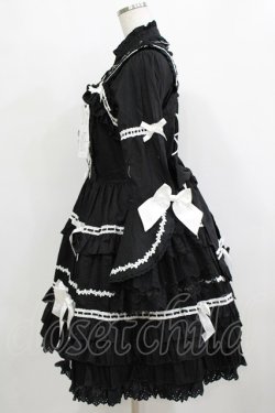 画像5: MQ（海外ロリータブランド） / Labirinthe Doll 2.0 ジャンパースカートセット XL ブラック H-26-02-05-1011-PU-OP-NS-ZH