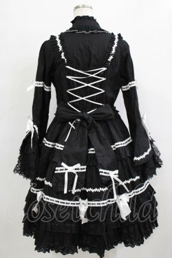 画像6: MQ（海外ロリータブランド） / Labirinthe Doll 2.0 ジャンパースカートセット XL ブラック H-26-02-05-1011-PU-OP-NS-ZH