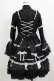 画像6: MQ（海外ロリータブランド） / Labirinthe Doll 2.0 ジャンパースカートセット XL ブラック H-26-02-05-1011-PU-OP-NS-ZH (6)