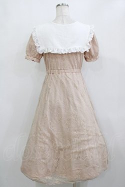 画像3: Ank Rouge / セーラーカラーロングカットワンピース M ピンクベージュ H-26-02-05-1019-CA-OP-NS-ZH