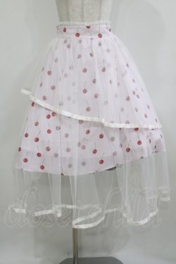 画像1: mellfy memory / Sweet magic cherryスカート S ピンク H-26-02-05-1020-0-SK-NS-ZH