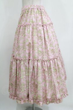 画像2: m petit by misako / NINA'S RVパニエスカート LL ピンク/アイボリー リバーシブル H-26-02-05-1021-LO-SK-NS-ZH