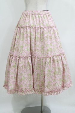 画像3: m petit by misako / NINA'S RVパニエスカート LL ピンク/アイボリー リバーシブル H-26-02-05-1021-LO-SK-NS-ZH