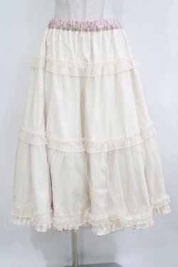 画像4: m petit by misako / NINA'S RVパニエスカート LL ピンク/アイボリー リバーシブル H-26-02-05-1021-LO-SK-NS-ZH