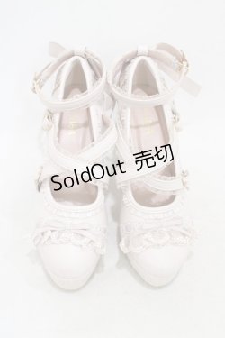 画像1: LIZ LISA / トゥシューズライクフリルリボンパンプス 2/23.5cm ピンク H-26-02-06-001-LO-SH-NS-ZH