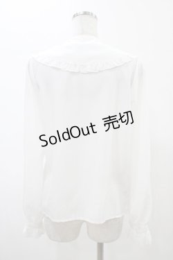 画像2: Amavel / カトラリー刺繍襟ブラウス Free オフ H-26-02-06-041-CA-BL-NS-ZH