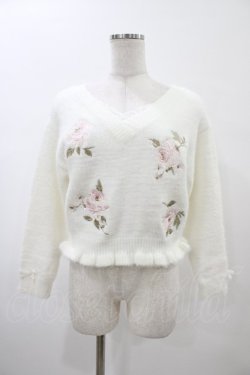 画像1: LIZ LISA / 花刺繍ニット Free オフ H-26-02-06-042-LO-TO-NS-ZH
