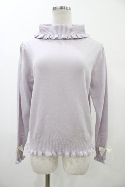 画像1: Amavel / タートルネックニットトップス Free ラベンダー H-26-02-06-049-CA-TO-NS-ZH