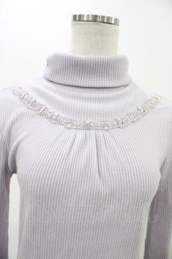 画像3: axes femme / パール使いリブタートル M ラベンダー H-26-02-06-050-AX-TO-NS-ZH