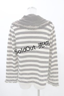 画像2: axes femme / ボーダーニットプルオーバー M ブラウン H-26-02-06-052-AX-TO-NS-ZH