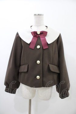 画像1: Amavel / セーラーショートコート Free ブラウン H-26-02-06-053-CA-CO-NS-ZH