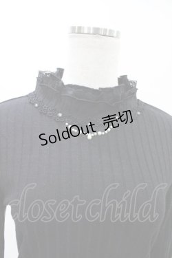 画像3: axes femme / パールリブトップス M ブラック H-26-02-06-057-AX-TO-NS-ZH