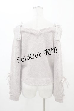 画像2: LIZ LISA / リボンストラップニットトップス Free ラベンダー H-26-02-06-062-LO-TO-NS-ZH