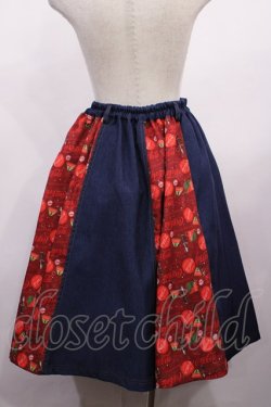 画像2: axes femme POETIQUE / コカコーラ切替スカート M レッド/ブルー H-26-02-06-1006-AX-SK-NS-ZH