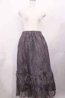 画像1: axes femme / リバーシブルレーススカート M ラベンダー H-26-02-06-1007-AX-SK-NS-ZH