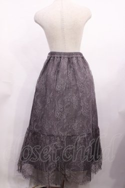 画像2: axes femme / リバーシブルレーススカート M ラベンダー H-26-02-06-1007-AX-SK-NS-ZH