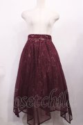 axes femme / チュール×レースイレヘムスカート M ワイン H-26-02-06-1008-AX-SK-NS-ZH